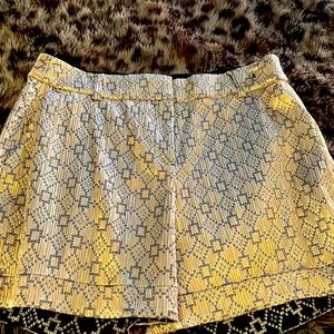 Lane Bryant gold/black shorts